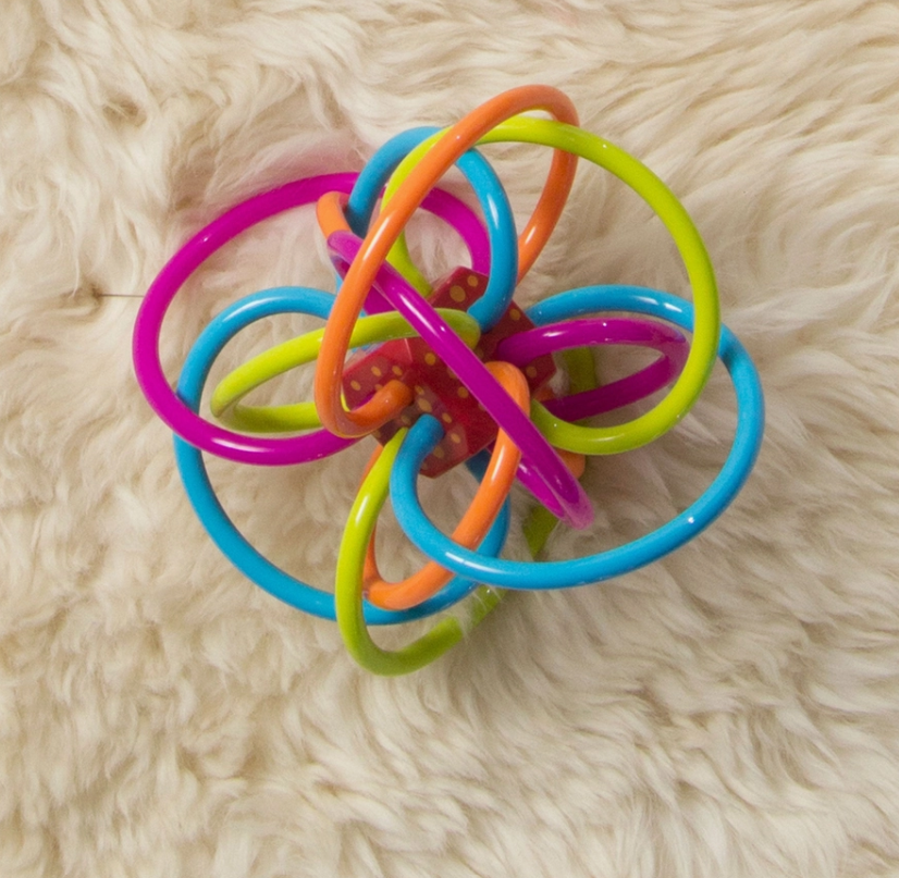 Winkel Rattle+Sensory Teether Toy