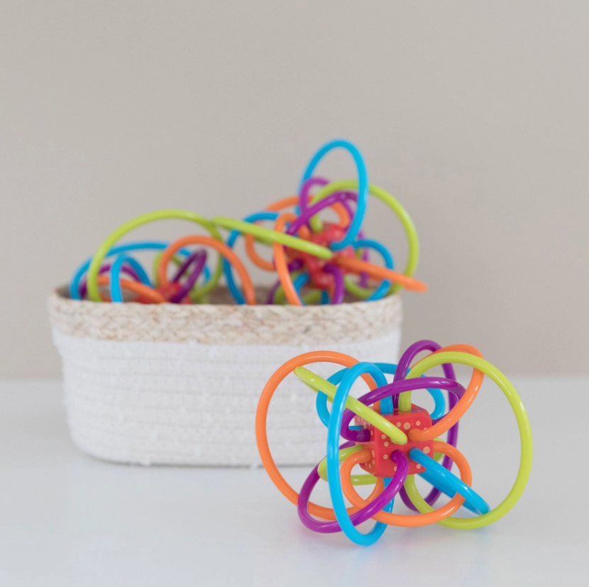 Winkel Rattle+Sensory Teether Toy