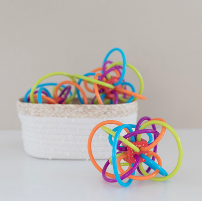 Winkel Rattle+Sensory Teether Toy