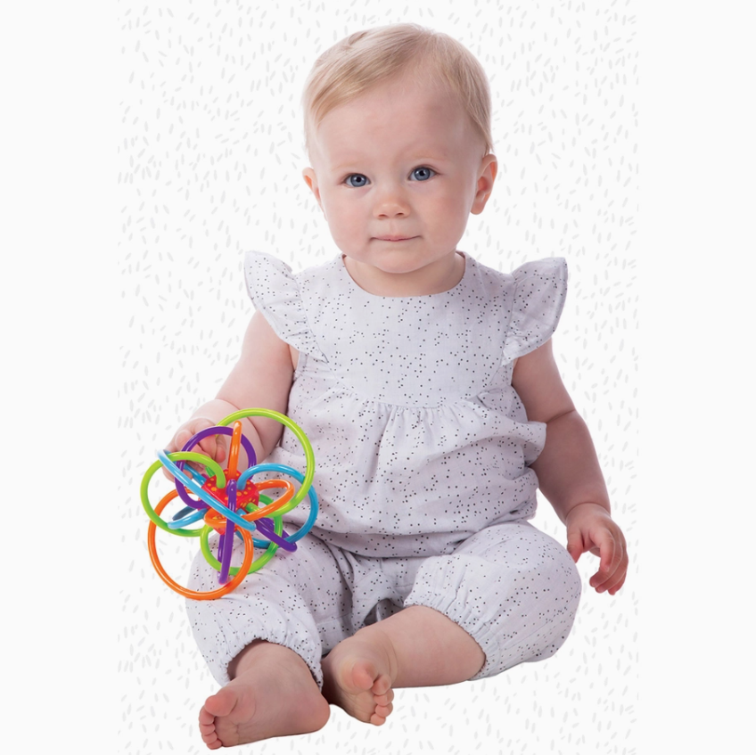 Winkel Rattle+Sensory Teether Toy