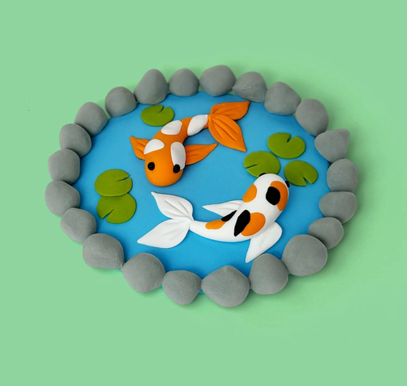 Koi Pond Clay Crafting Kit