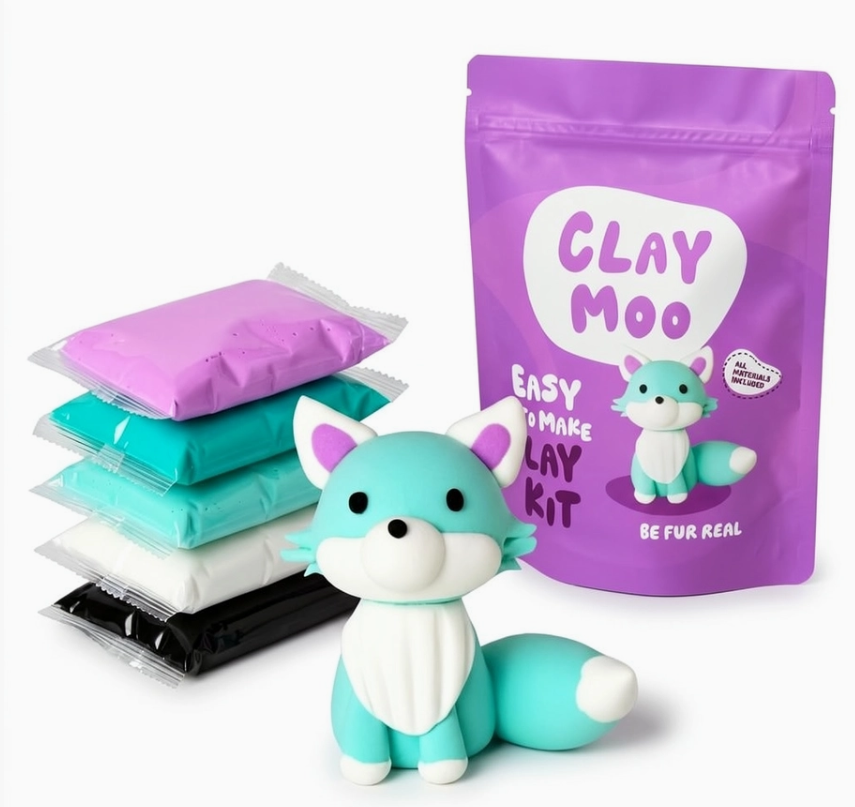 Arctic Fox Clay Crafting Kit