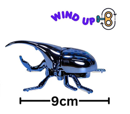 10cm Wind Up Metallic Beetle