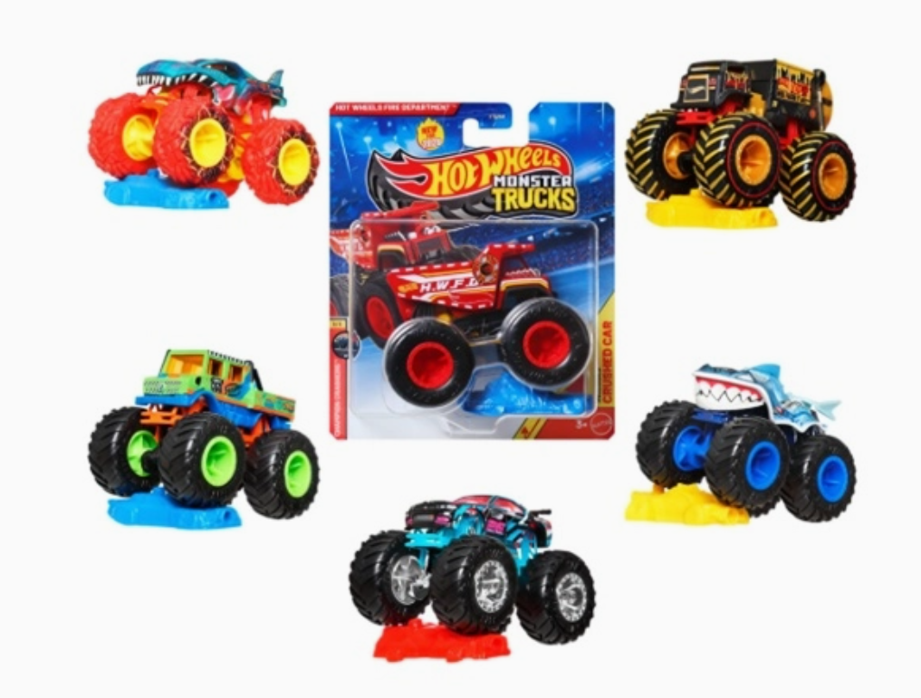 Monster Truck 1:64 Die-Cast with Crash Car Asst