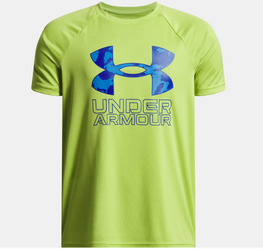 UA Tech™ Hybrid Print Boys' Short Sleeve
