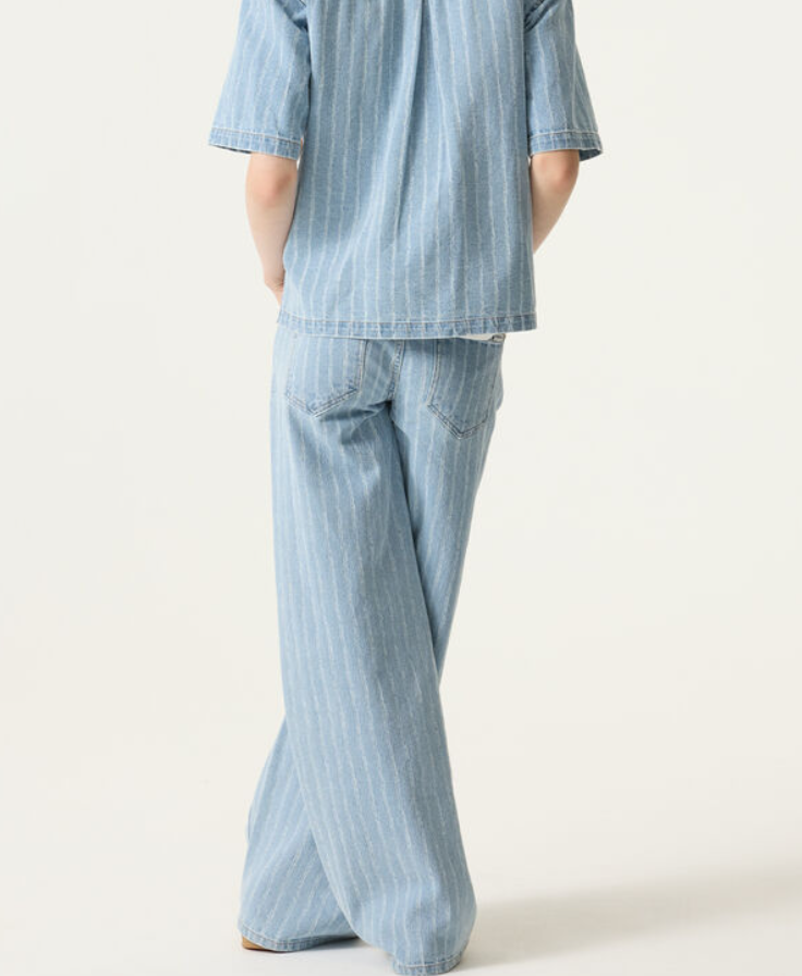 Youth pin stripe wide leg pants