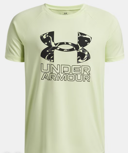 UA Tech™ Hybrid Print Boys' Short Sleeve
