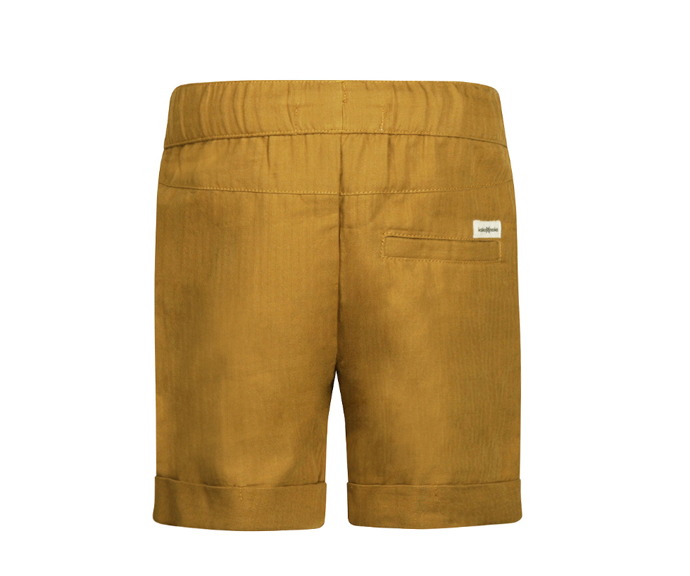 Boy's Caramel Brown Linen Style Shorts