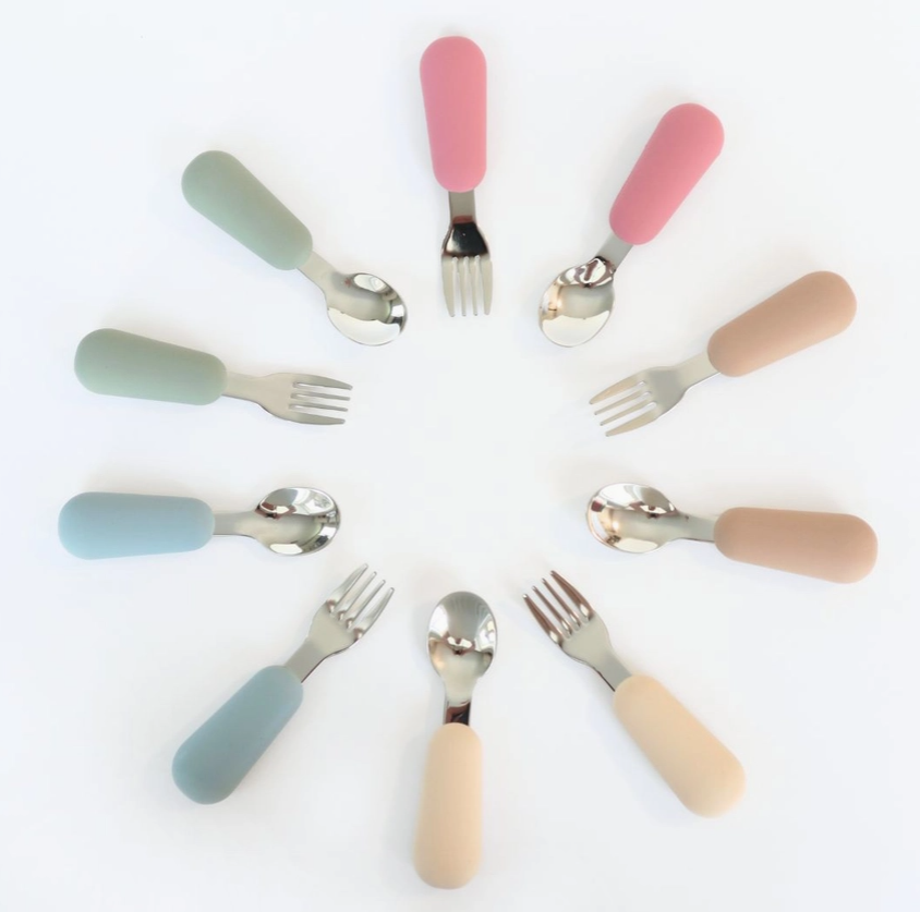 Stainless Steel & Silicone Silverware