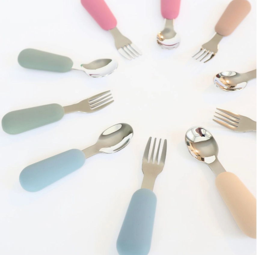 Stainless Steel & Silicone Silverware
