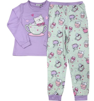 Teacup Kitten 2pc Pajama Set