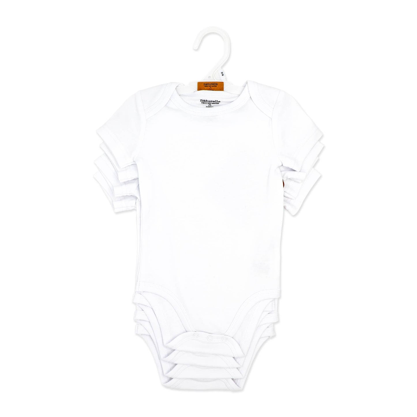 Naturelle 4 Pack Short Sleeve Bodysuit