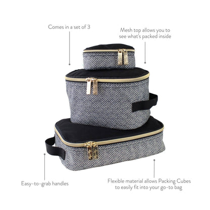 Taupe Pack Like A Boss™ Diaper Bag Packing Cubes