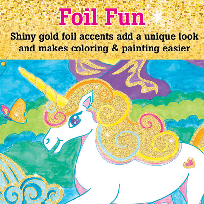 Paint by Number Unicorn Foil Fun Art Kit for Kids