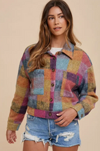Load image into Gallery viewer, Soft Brushed Multicolor Loose Fit Jacket
