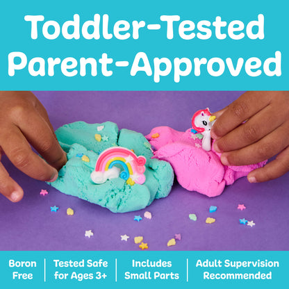 Sensory Mini Play Kit Jar with Cloud Clay: Unicorn Theme