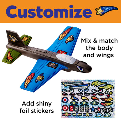 Stunt Squadron Foam Flyers Airplane Craft Kit for Kids