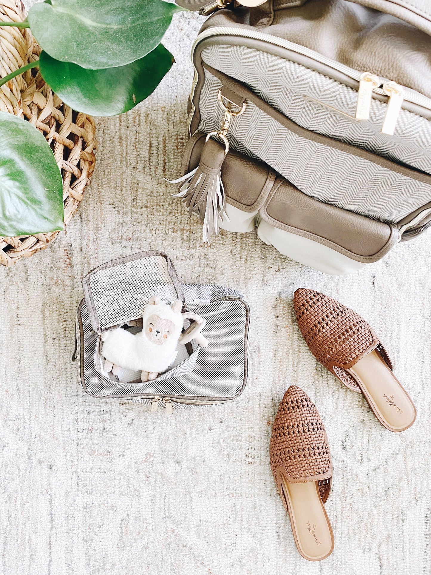 Taupe Pack Like A Boss™ Diaper Bag Packing Cubes
