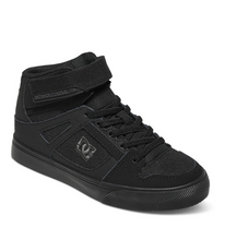 Load image into Gallery viewer, Children&#39;s DC Shoes Pure High Elastic Lace Shoes -Black/Black/Black
