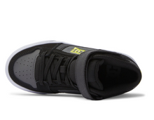 Load image into Gallery viewer, Children&#39;s DC Shoes Pure High Elastic Lace Shoes -Black/SoftLime/Black
