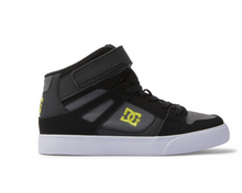 Load image into Gallery viewer, Children&#39;s DC Shoes Pure High Elastic Lace Shoes -Black/SoftLime/Black
