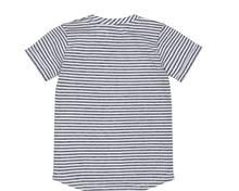 Load image into Gallery viewer, Dark Blue &amp; White Striped T-Shirt
