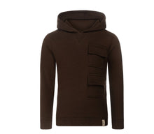 Load image into Gallery viewer, Boys Dark Brown Hoodie
