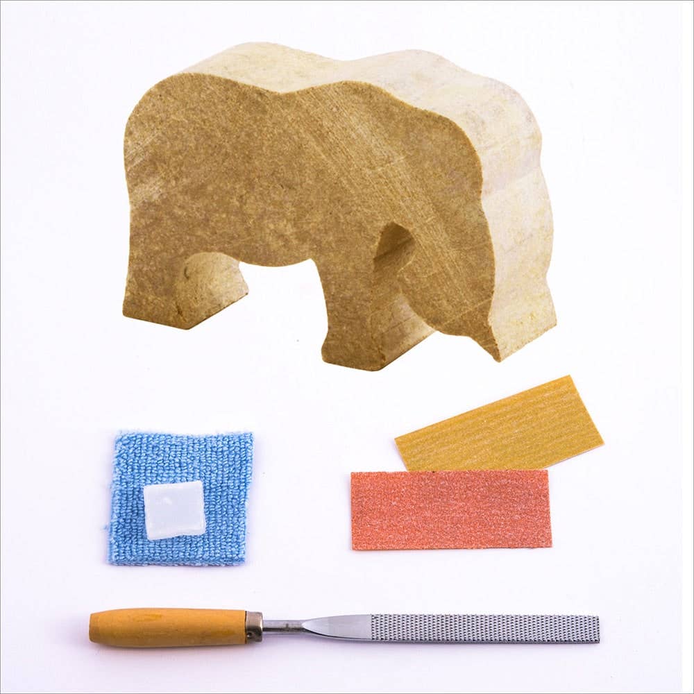 Elephant Soapstone Carving Kit