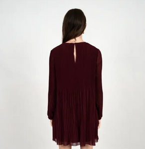 Olivia Georgette Release Pleat Dress