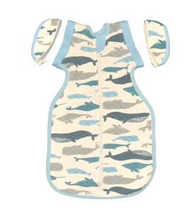 Bamboo Newborn Cocoon Sack(Whale of a Time)