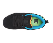 Load image into Gallery viewer, Children&#39;s DC Court Graffik Shoes -Black/White/Green
