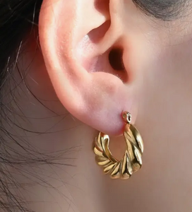 Chunky Croissant Hoops