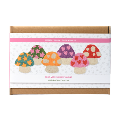 MAGIC MUSHROOM PUNCH NEEDLE COASTER KIT