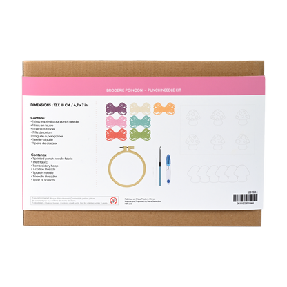 MAGIC MUSHROOM PUNCH NEEDLE COASTER KIT