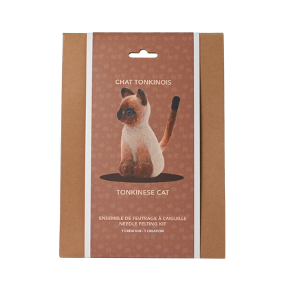 TONKINESE CAT NEEDLE FELTING KIT