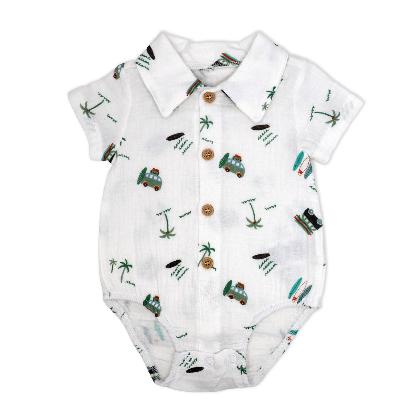 Boys NB 3 Piece Short Set: Beach