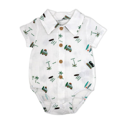 Boys NB 3 Piece Short Set: Beach