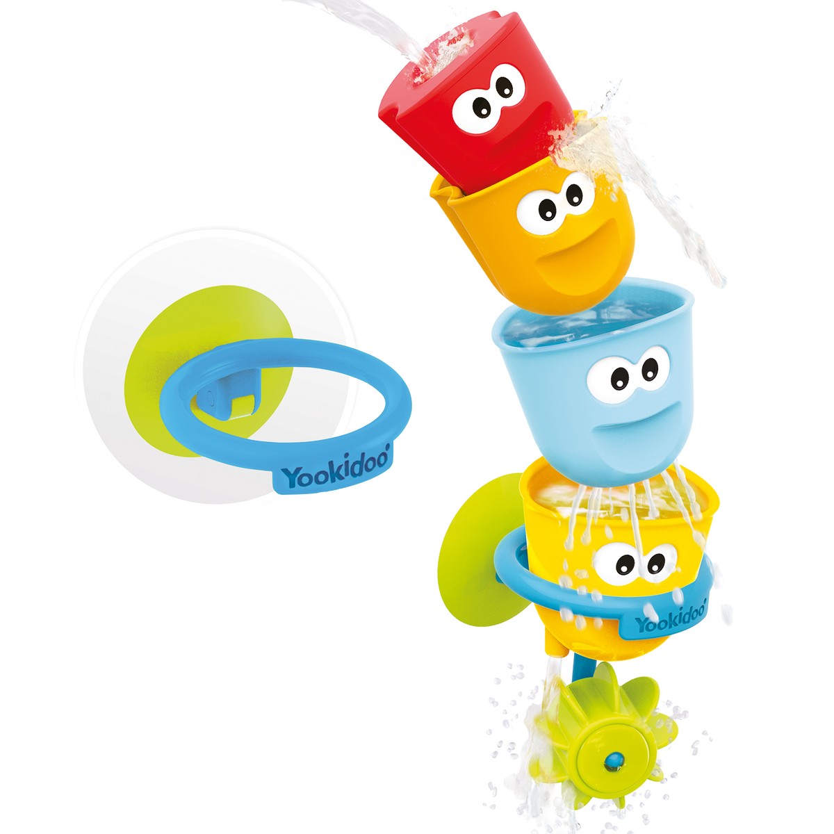 Yookidoo-Fill 'N' Spill Action Cups - Bath Toy - 9 months+