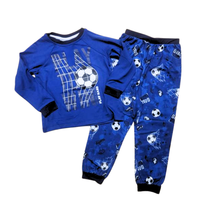 Youth Play Hard Soccer Pajama's