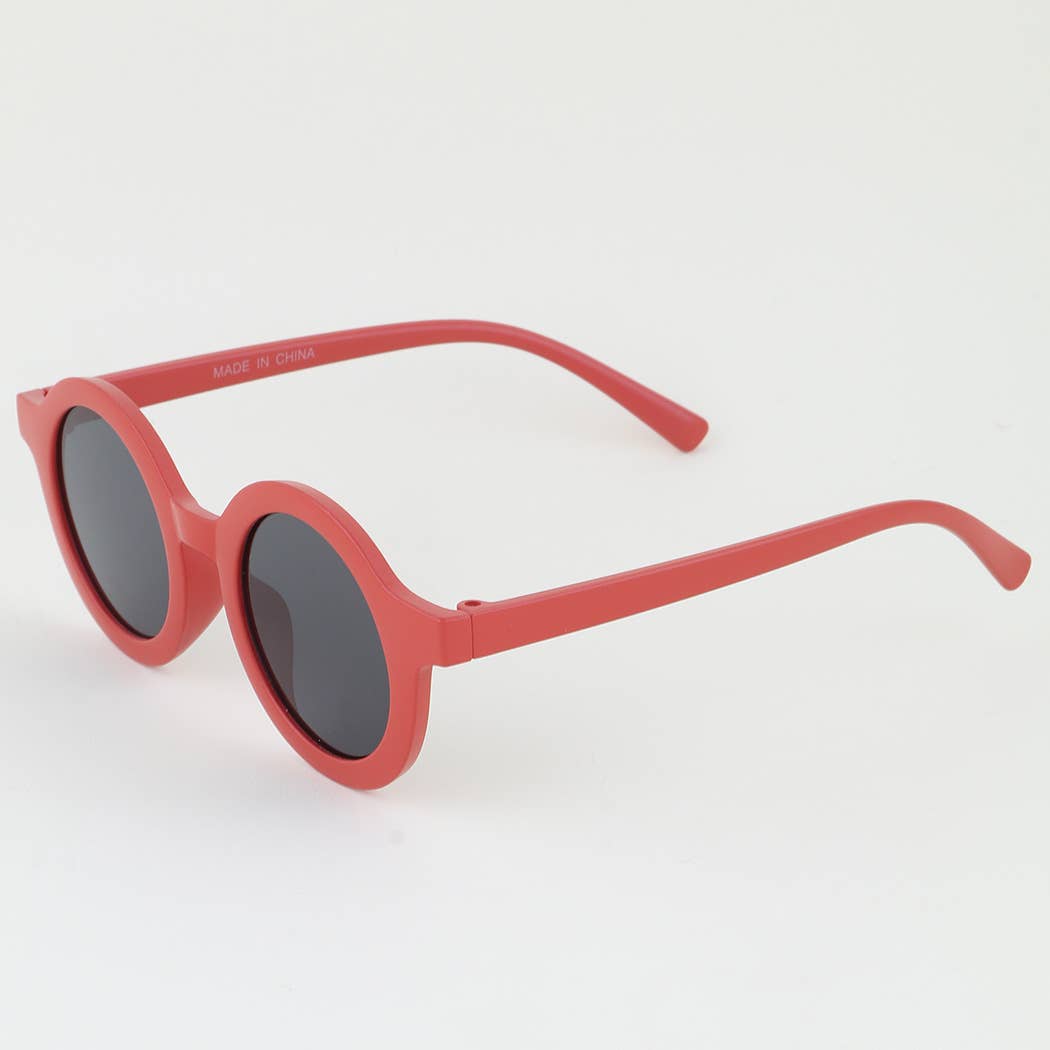 KIDS Retro Matte Round Sunglasses