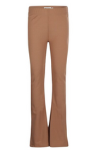 Load image into Gallery viewer, Soft Brown Ribbed Flared Pants
