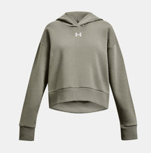 Load image into Gallery viewer, Youth UA Rival Fleece Crop Hoodie
