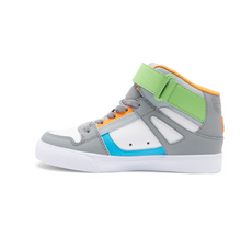 Load image into Gallery viewer, Children&#39;s DC Pure High Top EV -Grey/Grey/White
