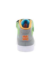 Children's DC Pure High Top EV -Grey/Grey/White