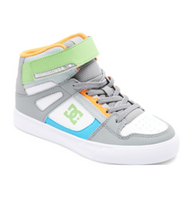 Load image into Gallery viewer, Children&#39;s DC Pure High Top EV -Grey/Grey/White
