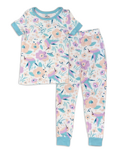 Load image into Gallery viewer, Bamboo Short Sleeve 2pc Pajama Set (Hummingbird Garden Print)
