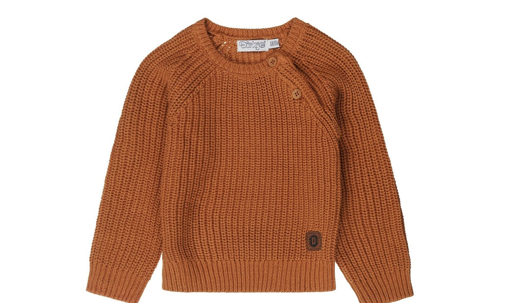 Carmel Brown Knit Pullover