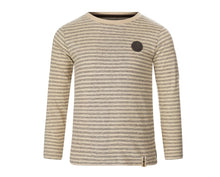 Load image into Gallery viewer, Boys Beige Stripe Long Sleeve
