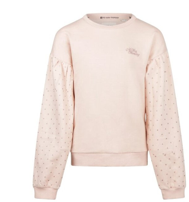 Pink Puff Sleeve Sweater