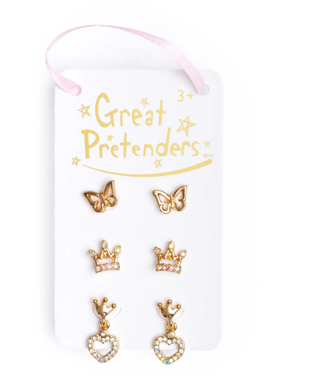 Boutique Royal Crown Stud Earrings
